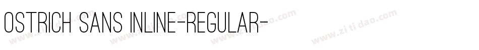 Ostrich Sans Inline-regular字体转换